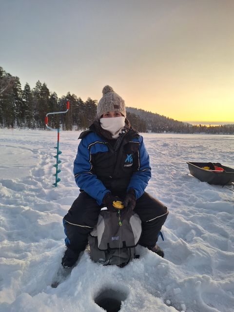 Arctic Fishing & Open Fire Cooking - Learning Traditional Lappish Ice Fishing Techniques