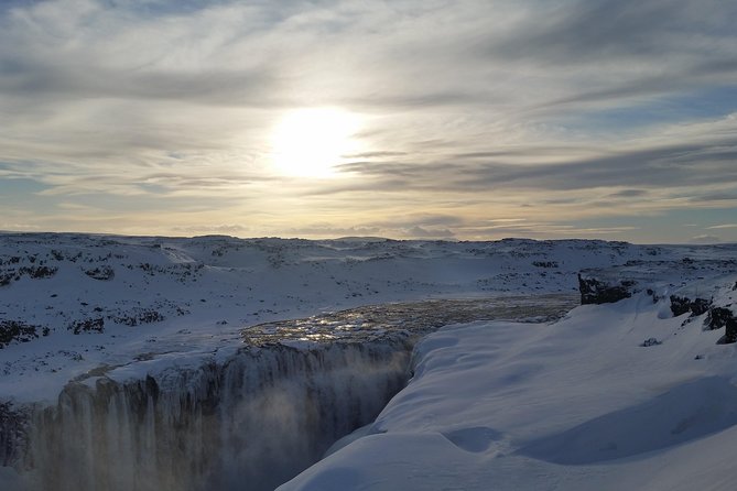 Arctic Fox Travel Dettifoss lake Mývatn winter private super jeep tour - Exploring Goðafoss Waterfall: The Water of the Gods