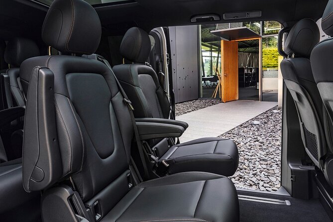 Arrival Private Transfer from Bergen Airport BGO to Bergen by luxury minivan - Comfort and Safety in a Mercedes Benz V Class Minivan