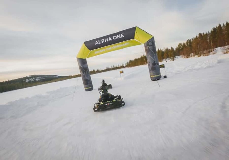 Arvidsjaur: 1H - Ice Karting Arctic Drift Experience - The Frozen Track and Arctic Scenery on Display