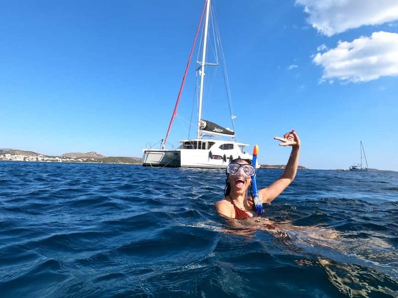 Athens Full-day catamaran cruise with meal & drinks - From Alimos Marina to the Waters of Aegina