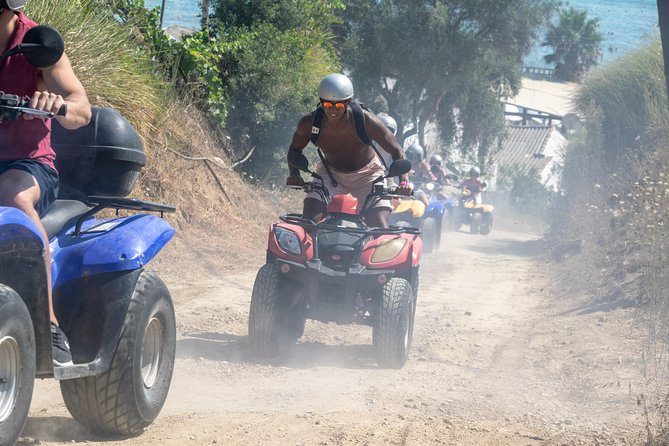 ATV Quad Guided Sightseeing/ Exploring Tour@The Pink Palace Corfu - Scenic Stop at Paramonas Beach for a Refreshing Swim