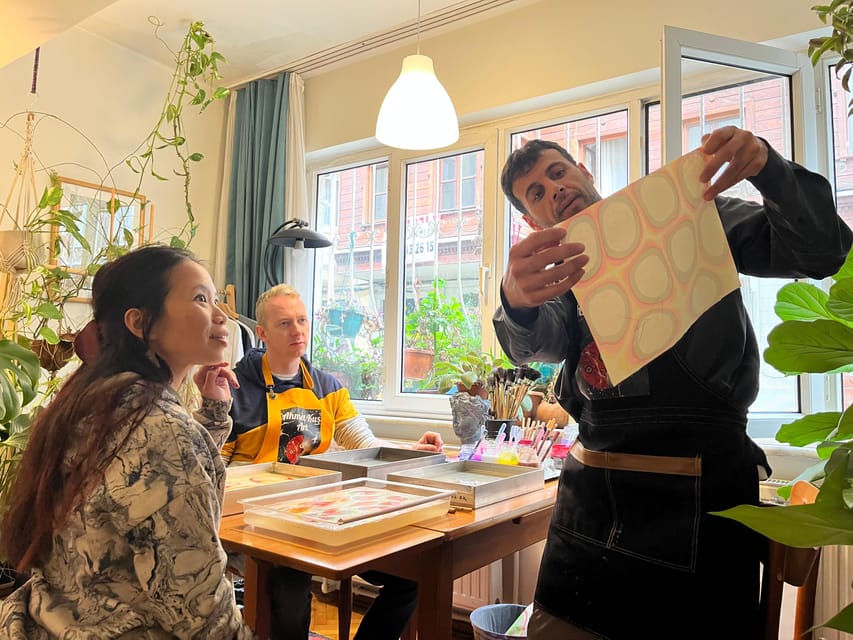 Authentic Turkish Art Marbling - Ebru - with Locals at Home - The Process of Creating Ebru Art