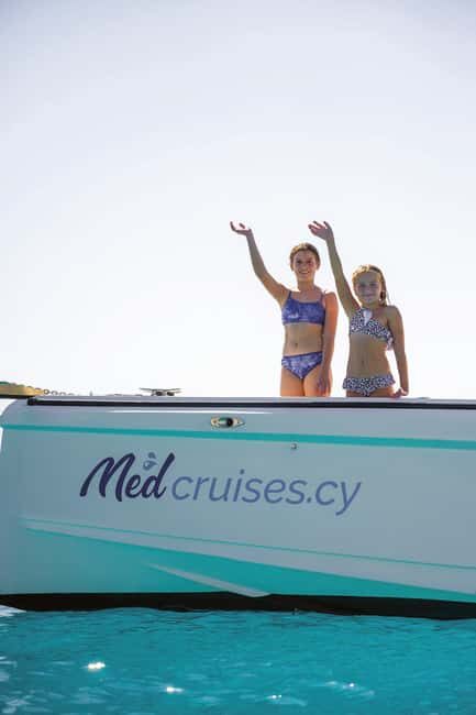 Ayia Napa/Protaras: Private Yacht with Unlimited Drinks - The Yacht: MedBianco Aqua 30 in Cyprus