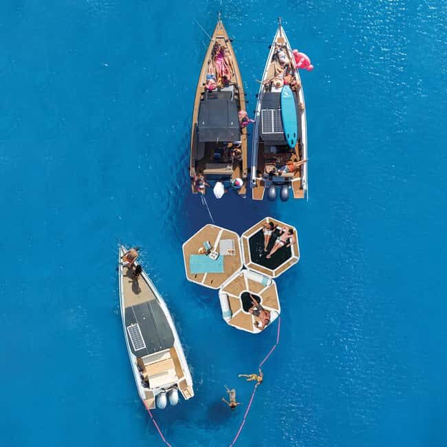 Ayia Napa/Protaras: YachtOn Floating Festival with Open Bar - The Floating Festival Setup in Cape Greco