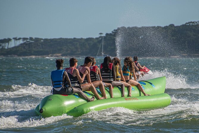 Banana Watersport Activity on the Beach at Rethymno - The Experience of the Banana Boat Ride
