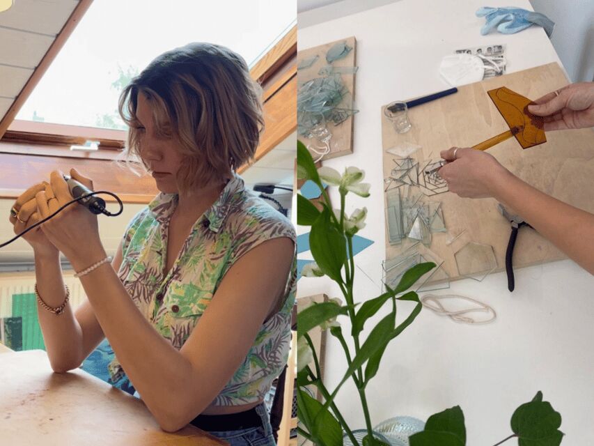 BARCELONA: 5h Glass Art Workshop, create your Suncatcher! - Learning to Cut and Shape Glass