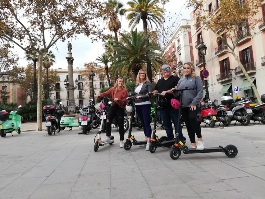 Barcelona: Electric scooter tour along the promenade and parks - Starting at Charter Barcelonas Watersports Centre