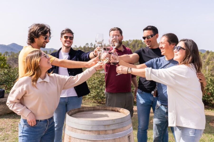 Barcelona: Montserrat, Winery Tour & Lunch with Wine Tasting - Sampling Locally Crafted Liquors by the Monks