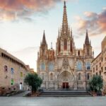 Barcelona Private Bike Tour - Admiring the Barcelona Cathedral’s Exterior