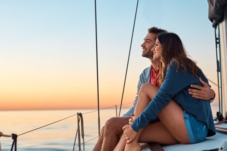 Barcelona: Romantic Private Sailing Tour - Admiring Barcelona from the Mediterranean Coast