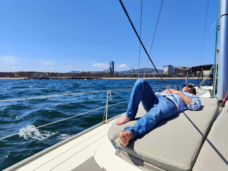 Barcelona Sailing Experience Luxury Boat w/Snacks & Drinks - Starting Point at Port Olimpic for an Authentic Barcelona Sailing Experience