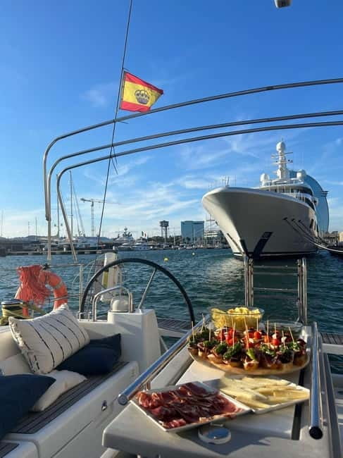 Barcelona: Sailing Tour + Food, Drinks, Swim & Sunset Option - Key Points