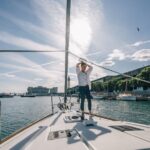 Barcelona Sailing with Tapas and Drinks - The Swim Stop in the Mediterranean