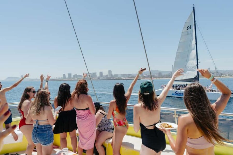 Barcelona: Snack, Swim & Party Boat - Where the Tour Starts: The Coconut Club in Barcelona