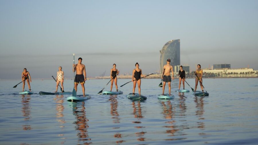 Barcelona: Sunrise Paddleboarding with Instructor and Photos - Scenic Views and Peaceful Atmosphere at Sunrise