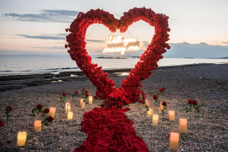Beach Wedding Proposal in the Athenian Riviera - The Perfect Spot for a Proposal: Lagoon Beach Near Lagonisi