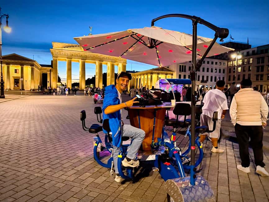 Beer Bike & Party Bike: An Unforgettable Berlin City Tour with Pick-up - Scenic Stops and Landmark Highlights
