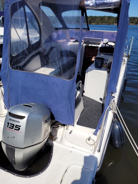 Berlin:Guided South Berlin Yacht Tour with Swim Stop (relax) - Starting Point: From Berlin Mariendorf to Klein Köris