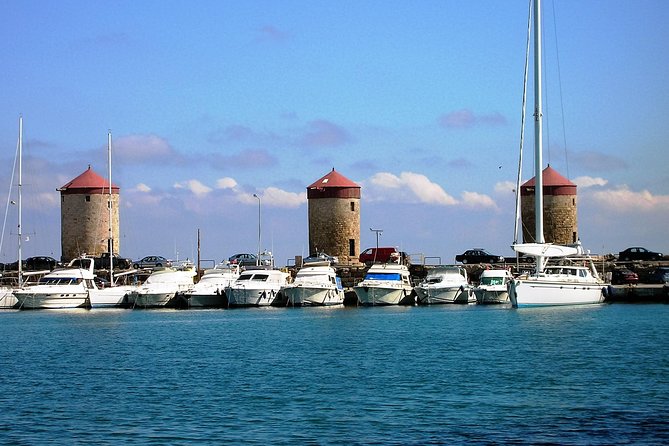 BEST OF RHODES ISLAND - PRIVATE TOUR - SHORE EXCURSION - FULL DAY - 4 People - The Colossus of Rhodes and Mandraki Harbour
