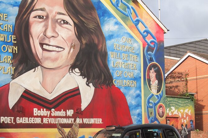 Black Taxi Mural "Tour Like A Local" - Exploring the Murals at the Bobby Sands and International Walls