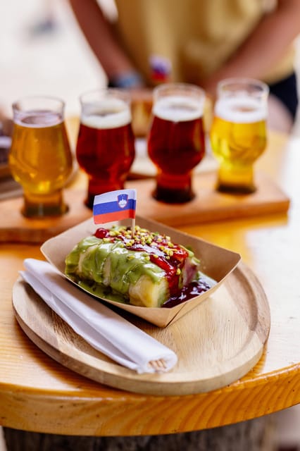 Bled: Vintgar Gorge Best Experience and Food Tasting - Food Tasting at Natour Bar: Slovenian Flavors and Local Drinks