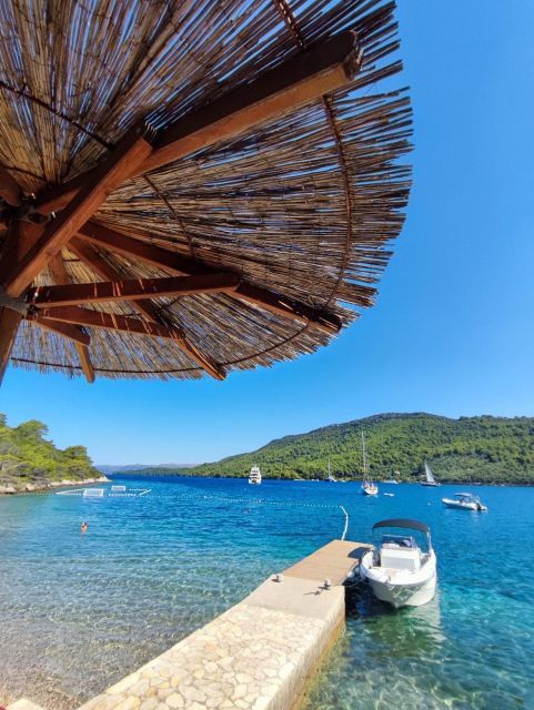 Blue and Green cave with romantic sunset - Discover the Blue Cave on Kolocep Island