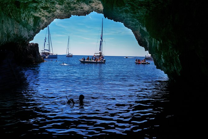 Blue Cave and Pakleni Islands group Tour from Hvar - Visiting the Green Cave and the First Stops