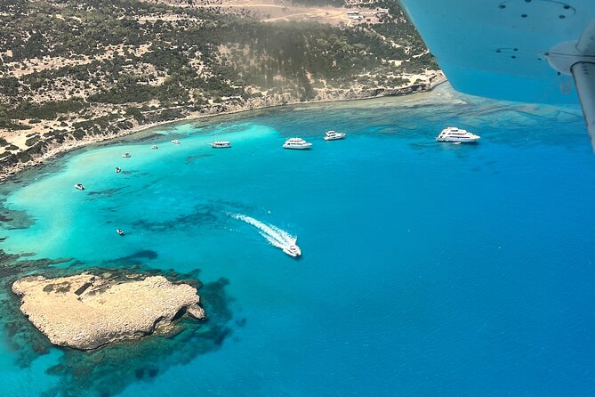 Blue Lagoon Latchi Pafos, glass bottom boat+water slide F/D trip - Exploring the Baths of Aphrodite