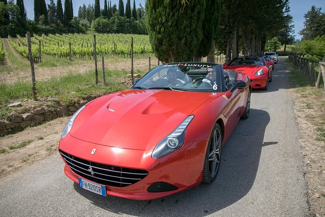 Bolgheri / Volterra / Florence-Tour in Ferrari - Visiting the Medieval Charm of Volterra