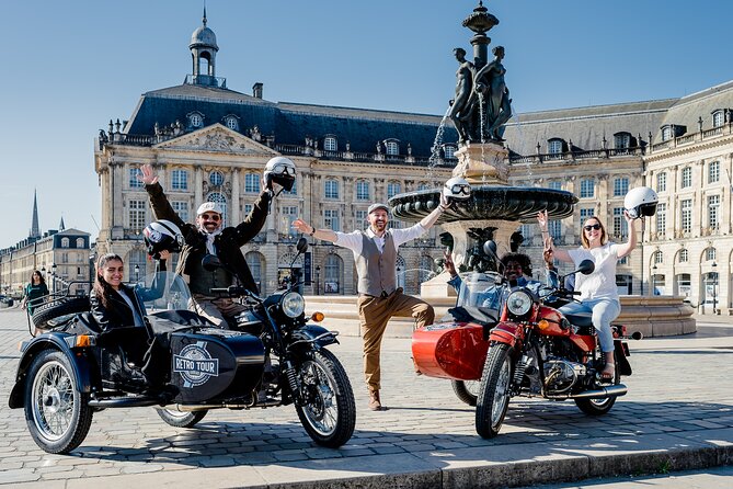 Bordeaux in 3 hours with tastings, in a private sidecar - Iconic Bordeaux Landmarks and Hidden Corners Covered