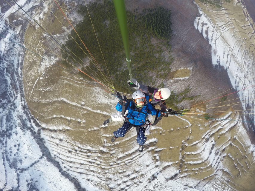 Brasov (:) Tandem Paragliding Experience - The Takeoff: A Smooth and Safe Launch