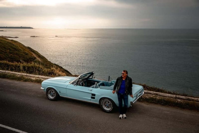 Bretagne, Saint Malo : Ford Mustang Ride - From the Starting Point at EFFIA Charging Station to Saint Malo’s Scenic Views