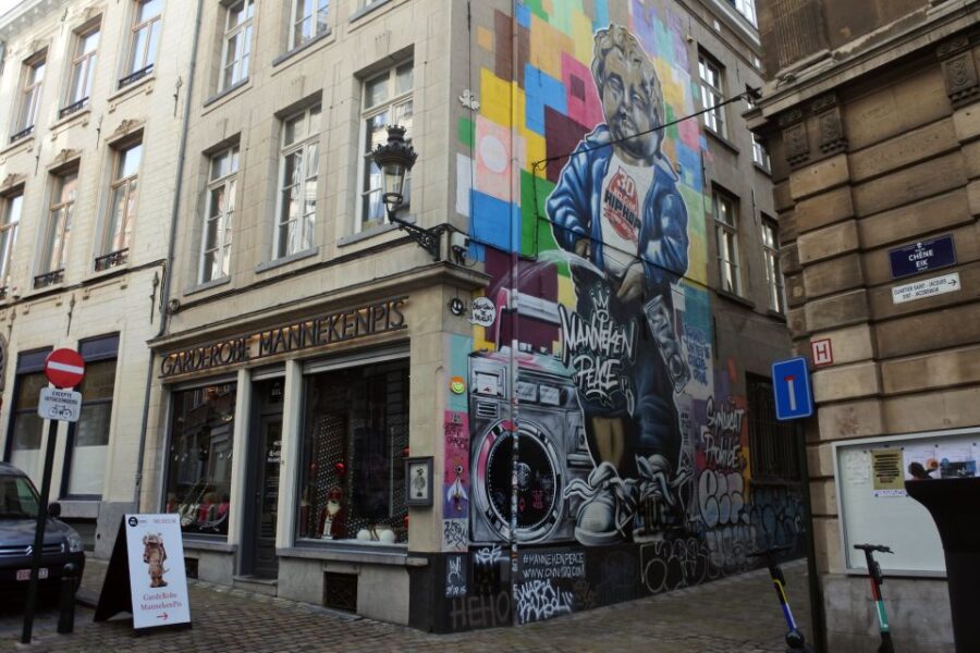 Brussels: The comic book walls walking tour - Starting Point at Rue du Marché au Charbon: Meet the Guide Near the Brousaille Mural