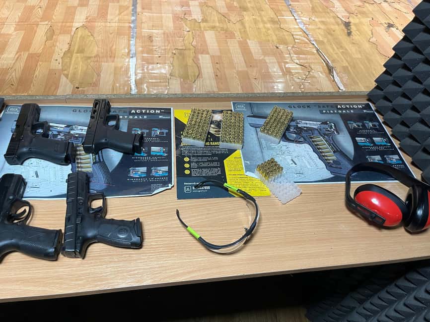 Bucharest: Shooting Range Experience with 3 Guns - What Firearms Will You Fire and How Many Bullets?
