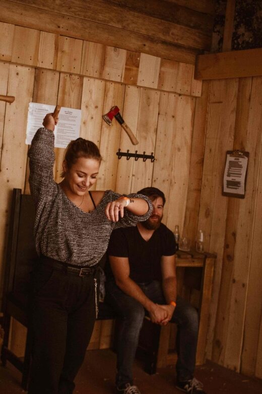 Budapest: Axe Throwing Experience - The Safety and Instructional Approach
