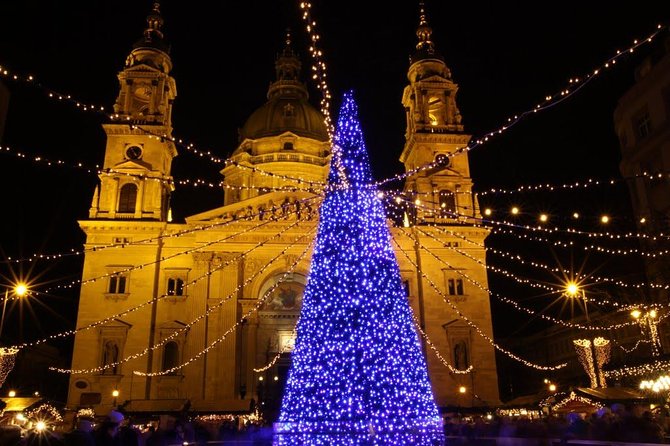 Budapest Christmas Market Tour with Basilica visit - St. Stephens Basilica and Its Spectacular Light Show