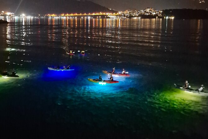 Budva: 2-Hour «Night Lights» Kayak Tour - Starting Point at Watersport Center Yamaha on Slovenska Plaza