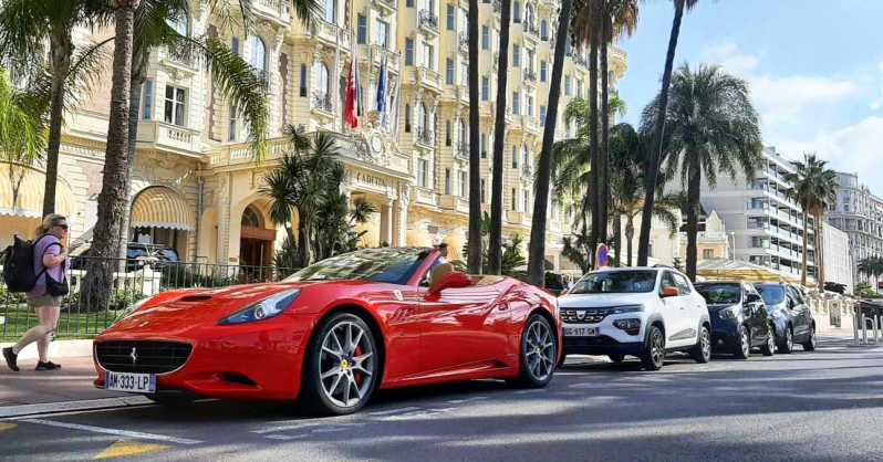 Cannes:private Ferrari Big Tour to Juan Les Pins and Antibes - Discover the French Riviera in a Ferrari from Cannes