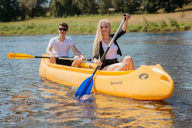 Canoeing on the Elbe river from Dín to Bad Schandau - Navigating the Sandstone Canyon in Bohemian and Saxon Switzerland