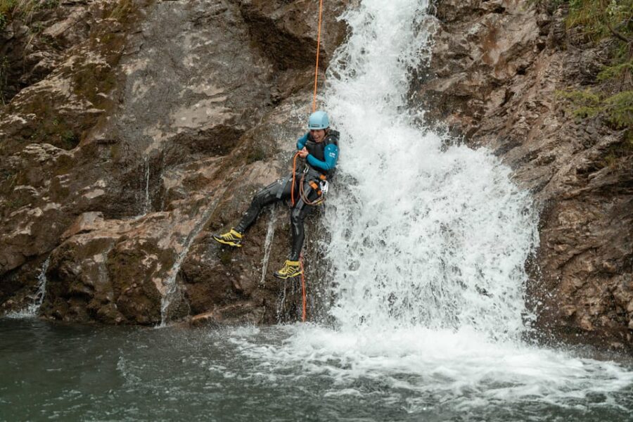 Canyoning Schwarzwasserbach in the Kleinwalsertal - Canyoning in the Schwarzwasserbach Watercourse