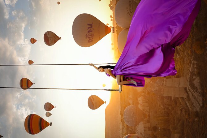 Cappadocia Flying Dress Photoshoot - Starting the Experience with Hotel Pickup at Dawn