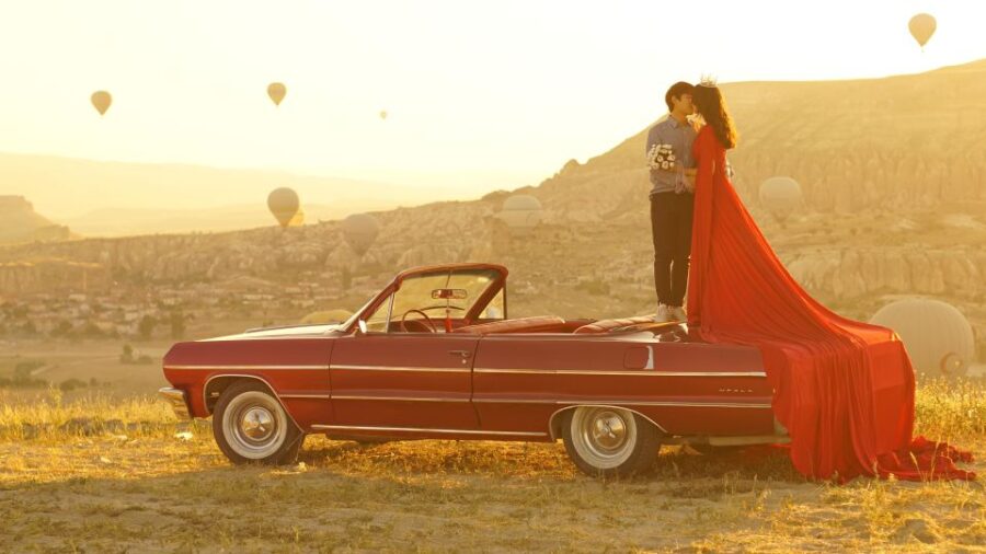 Cappadocia Photo Shoot with Classic Car and Flying Dress - Iconic Photo Stops in Cappadocia’s Famous Valleys