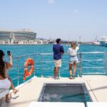 Catamaran Sailing Cruise in Barcelona - The Launch at Moll de Barcelona and Coastal Views