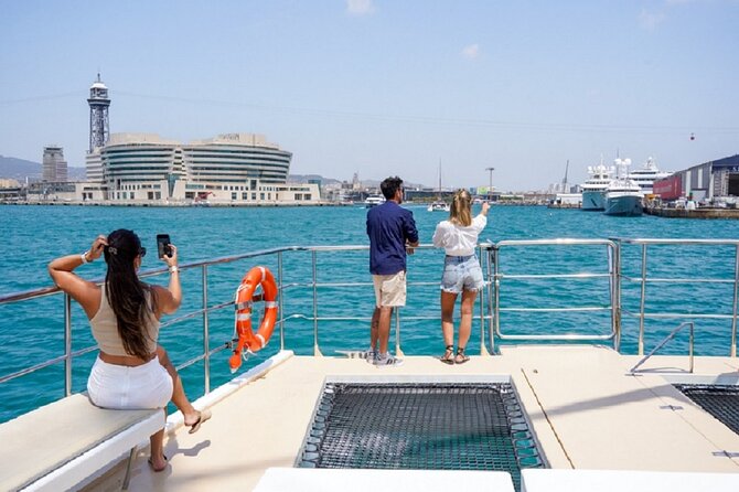 Catamaran Sailing Cruise in Barcelona - The Launch at Moll de Barcelona and Coastal Views