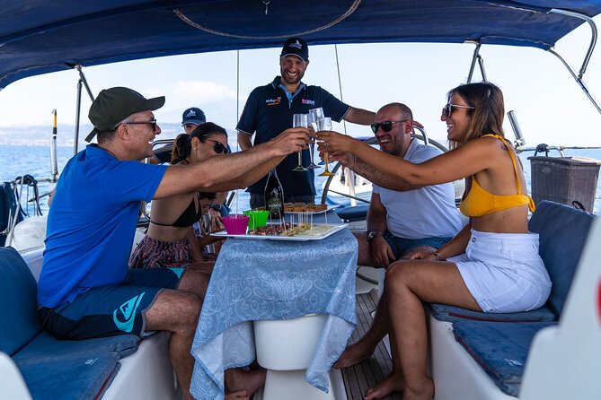 Catania boat tour along the coast with aperitif and snorkeling - The Ulysses Cave Swimming and Snorkeling Stop