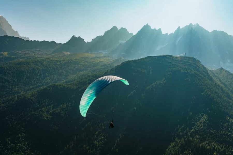 Chamonix: Tandem Paragliding Flight - The Flight Over Le Brevent and Mont Blanc