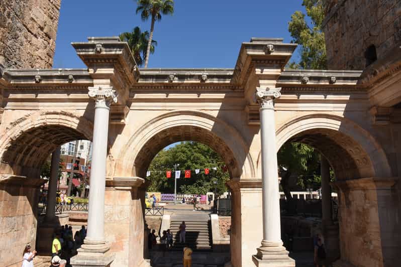 City of Side: City Tour including Waterfalls and Cable Car - Visiting the Düden Waterfalls