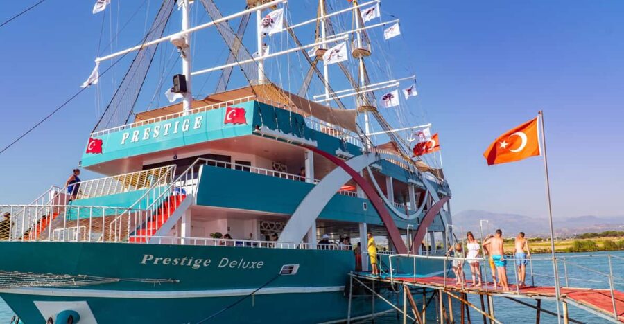 City of Side: Sightseeing Cruise w/ Swim Stops & Foam Party - Discovering the Manavgat River and Mediterranean Waters