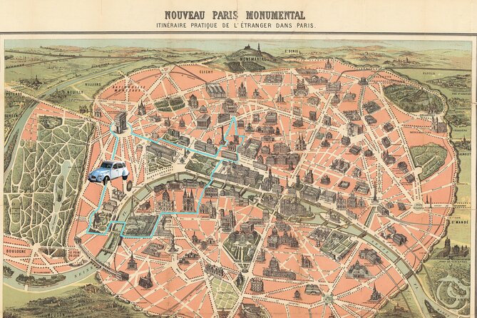 Classic Tour of Paris in 2CV CITROEN - Starting Point and Flexible Pickups in Central Paris